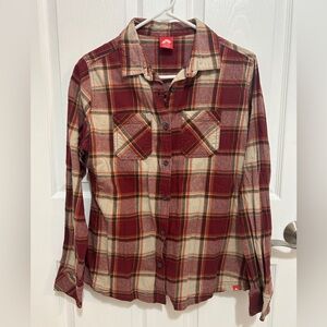 Women’s M Plaid Button Up
